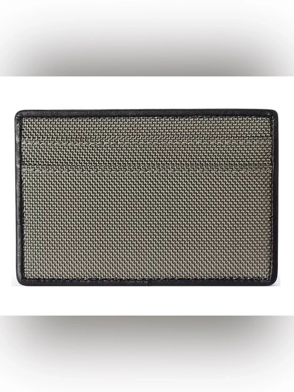 NEW Tumi ALPHA Ballistic Nylon & Leather Slim Card Case - GRAY ALLOY